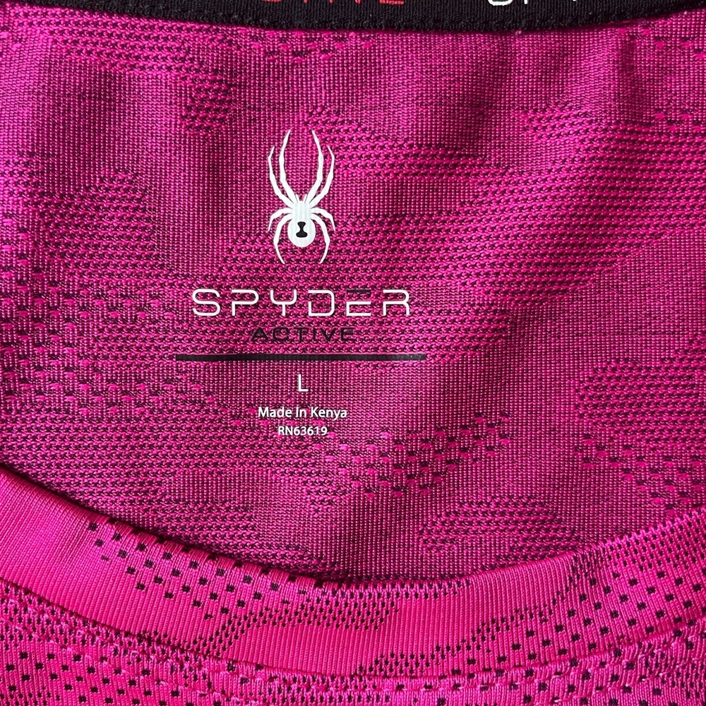 NWT Spyder Women's Pink Camo Active Large Racerback Tank Top - Picture 7 of 7